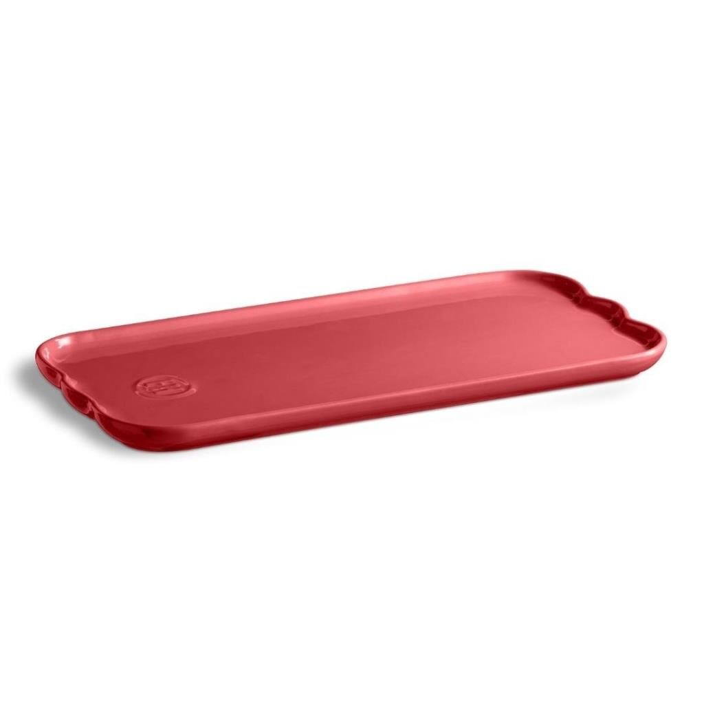 Emile Henry Madeleine Servis Tabağı 2 x 15 x 31,5 cm Pembe