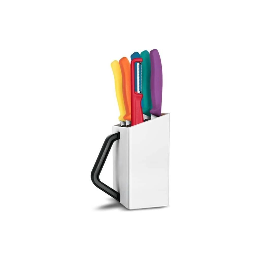 Victorinox 6.7126.6C1 Swiss Classic 7Li Soyma Bıçağı Blok Set, Renkli