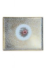 S.Clairy Blue Flowers Porselen Tepsi 30x40cm