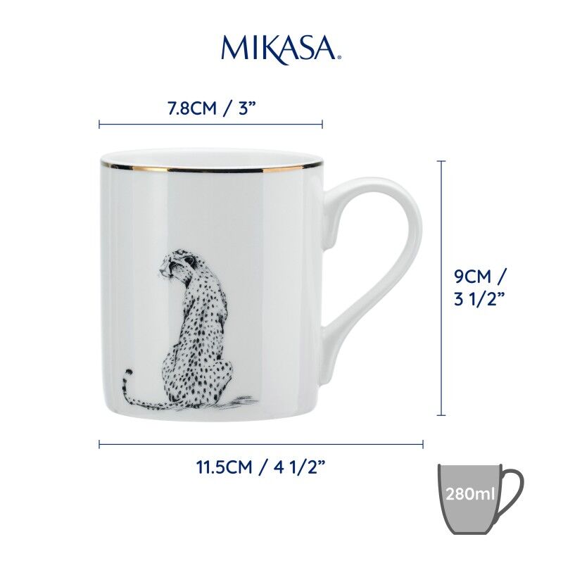 Mikasa Fine China Çita Desenli Kupa 280ml