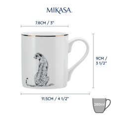 Mikasa Fine China Çita Desenli Kupa 280ml