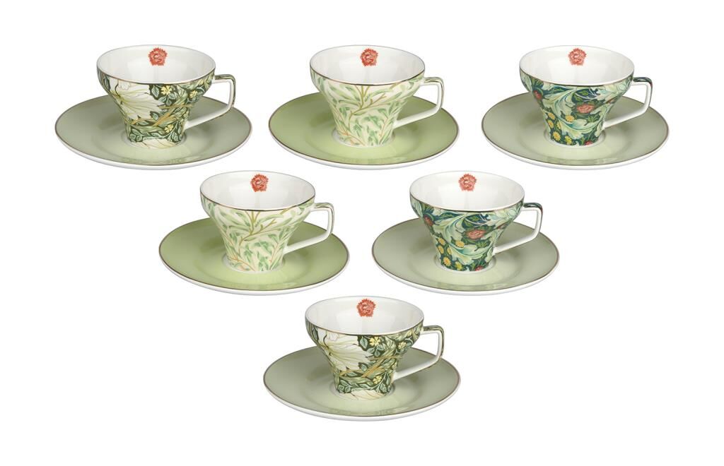 Lucky Art Sylva Porselen 6lı Kahve Fincanı Seti