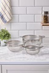 Aryıldız S/S Protools Kulplu Paslanmaz Çelik Süzgeç Seti 18-22-26cm