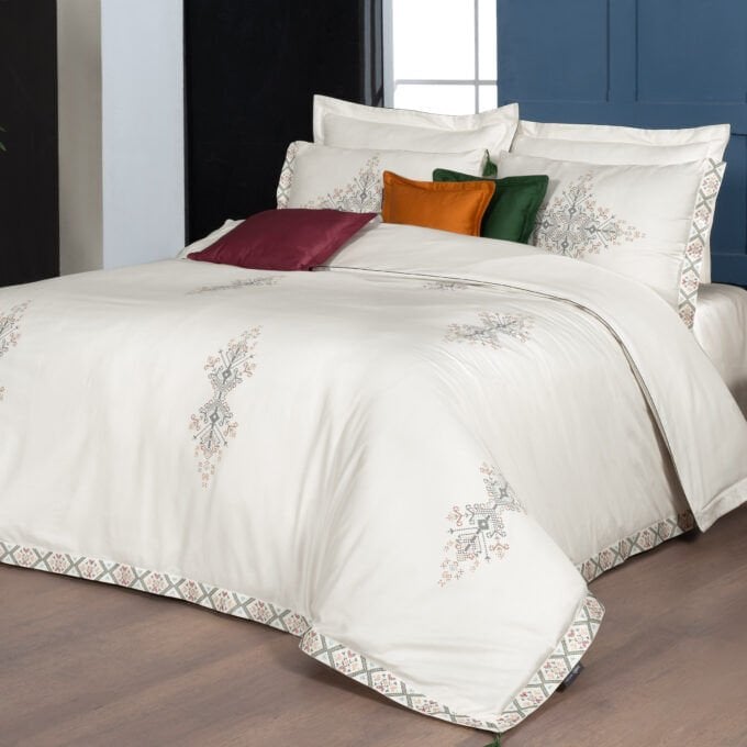 Sarev Umay Çift Kişilik %100 Pamuk Saten ''300 TC'' Nevresim Takımı