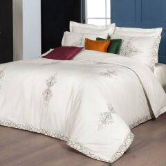 Sarev Umay Çift Kişilik %100 Pamuk Saten ''300 TC'' Nevresim Takımı