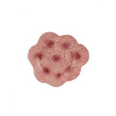 Bordallo Pinheiro Maria Flor Pembe Papatya Servis Tabağı 29cm