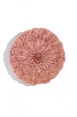 Bordallo Pinheiro Maria Flor Pembe Papatya Pasta Servis 23cm