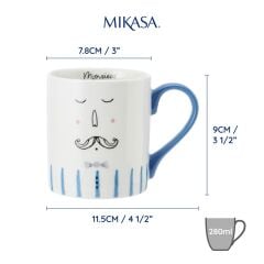 Mikasa Fine China Mösyö Desenli Kupa 280ml