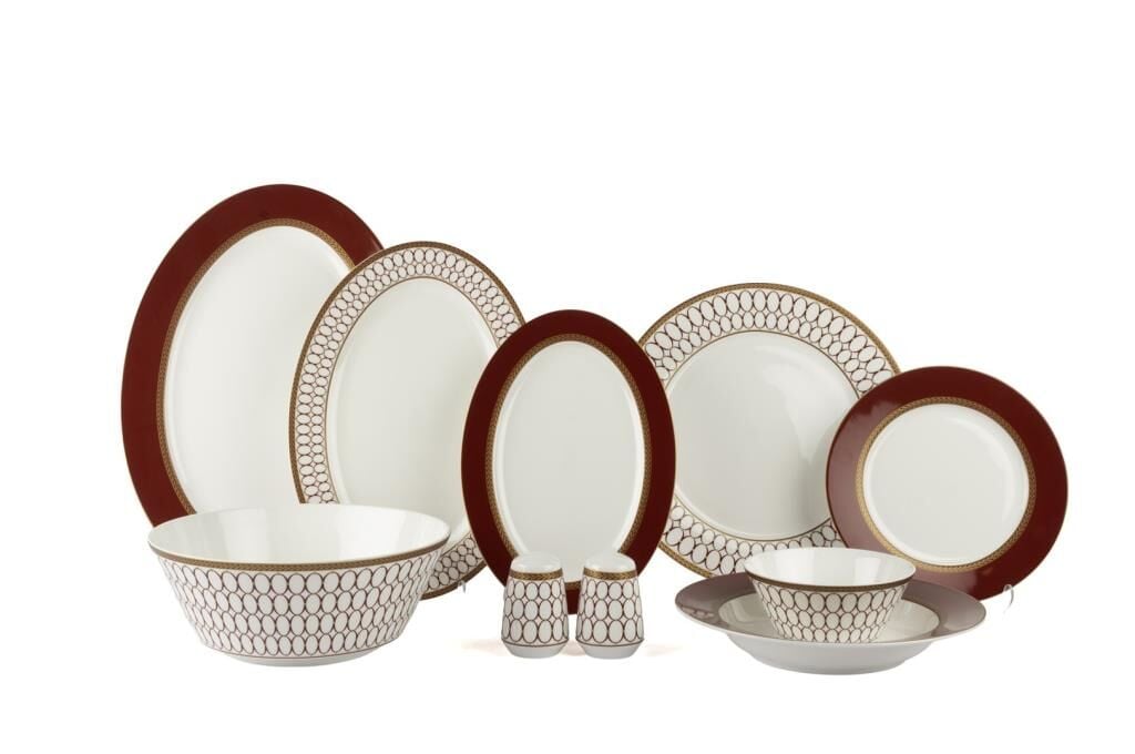 Mikasa Moor Palais Kırmızı 58prç Yemek Takımı