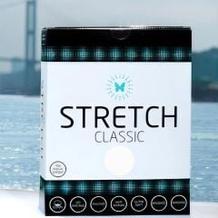 Stretch Battal Boy (King Size) Lastikli Çarşaf Beyaz