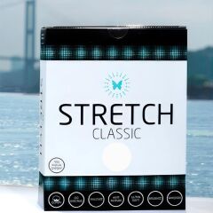 Stretch Battal Boy (King Size) Lastikli Çarşaf Beyaz