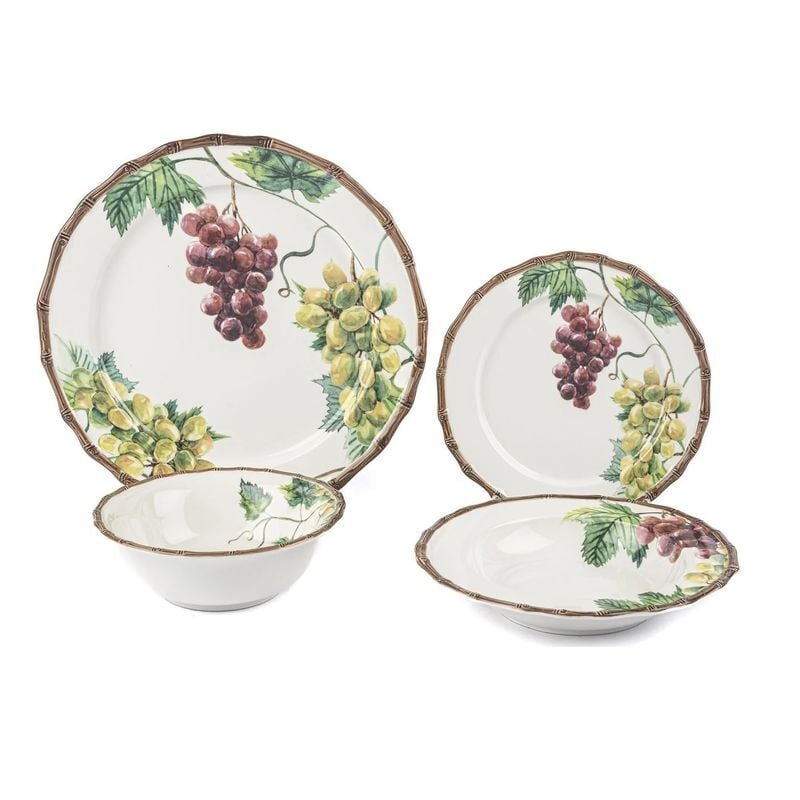 Mikasa Moor Grapes 24 Parça 6 Kişilik Yemek Takımı