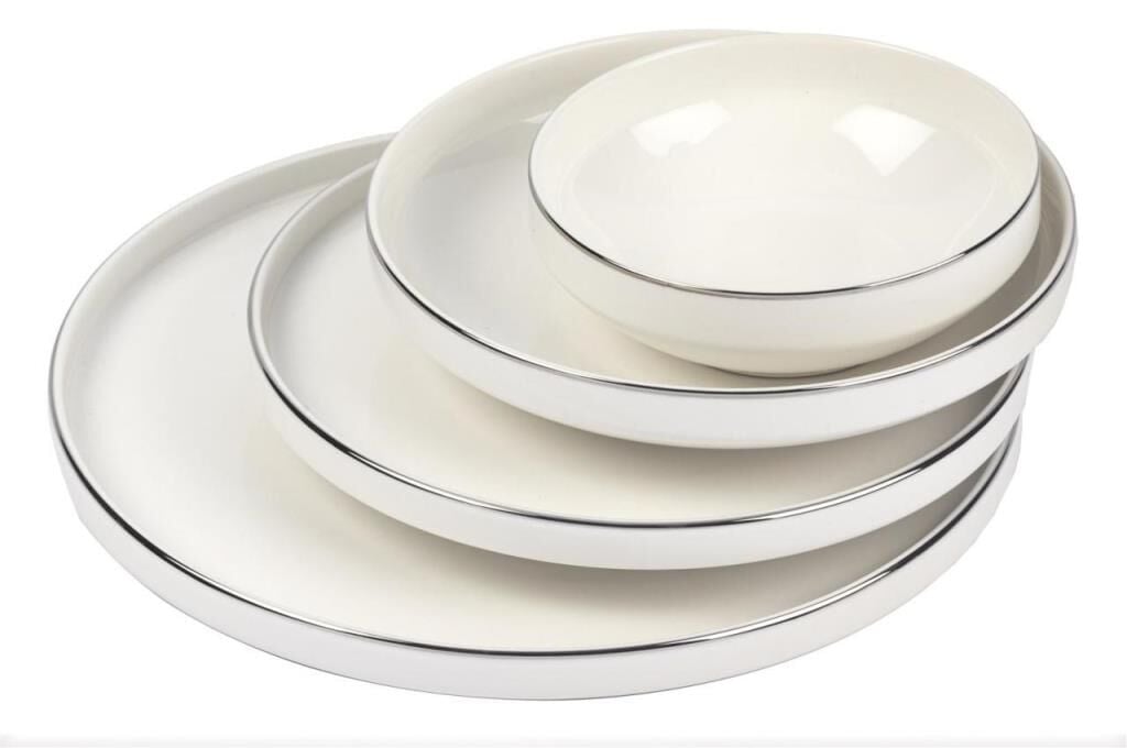 Mikasa Moor Gümüş Modern 24 Parça Yemek Takımı (6 Kişilik)