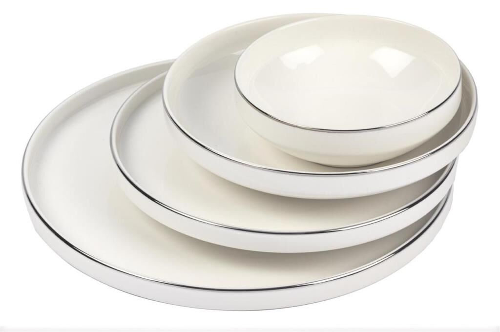 Mikasa Moor Gümüş Modern 24 Parça Yemek Takımı (6 Kişilik)