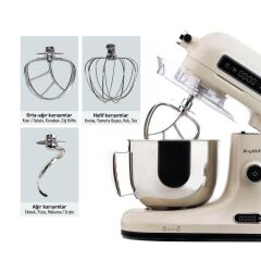 Berghoff Gem Retro 5 Lt Vanilya Krem Rengi Stand Mikser