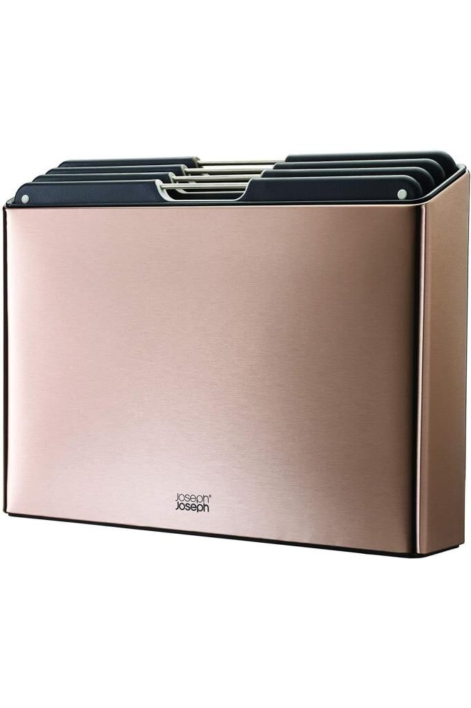 Joseph Joseph Folio Standlı Kesme Tahtası 4 Lü Pembe Altın