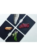 Joseph Joseph Folio Standlı Kesme Tahtası 4 Lü Siyah 60171