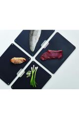 Joseph Joseph Folio Standlı Kesme Tahtası 4 Lü Siyah 60171