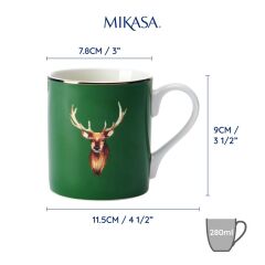 Mikasa Fine China Geyik Desenli Kupa 280ml