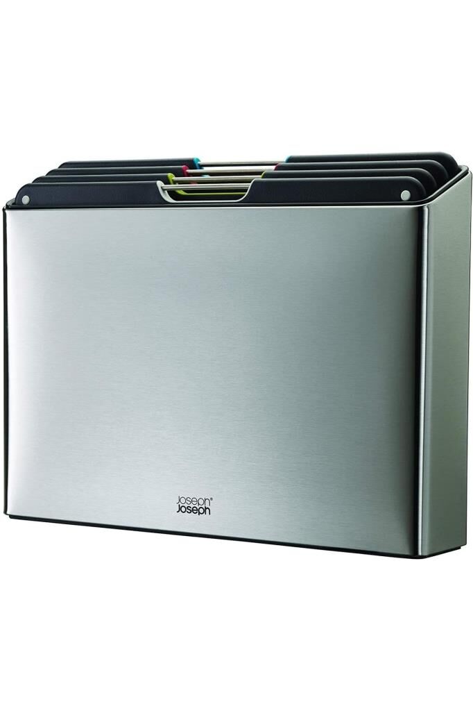 Joseph Joseph Folio Standlı Kesme Tahtası 4 Lü Çelik Gri 60170