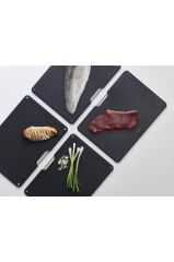 Joseph Joseph Folio Standlı Kesme Tahtası 4 Lü Çelik Gri 60170