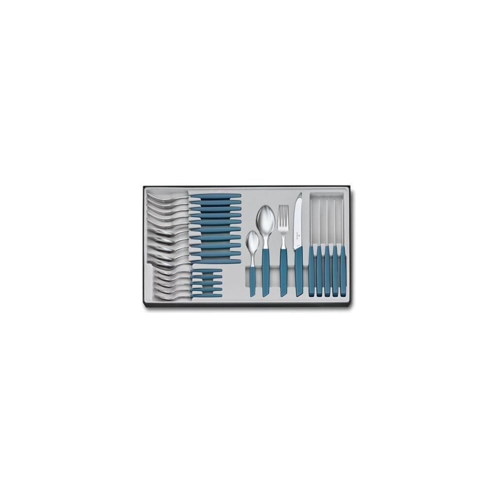 ​Victorinox 6.9096.11W2.24 Swiss Modern Mavi Masa Seti, 24 Parça