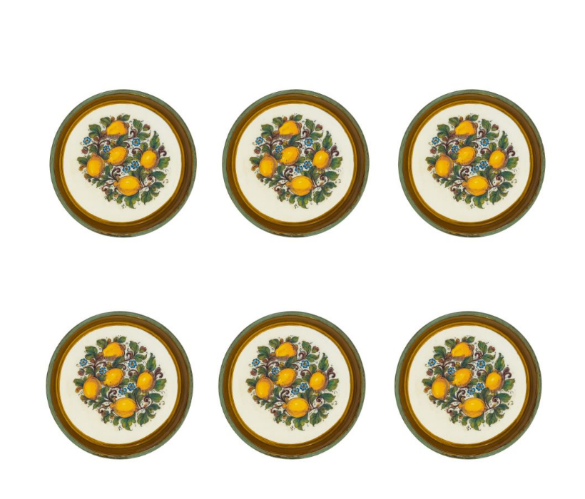 Tirinnanzi Lemon 6lı Bardak Altlığı 10cm