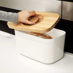 Joseph Joseph Bread  - Ekmek Kutusu Entegre Kesme Tahtası - Beyaz