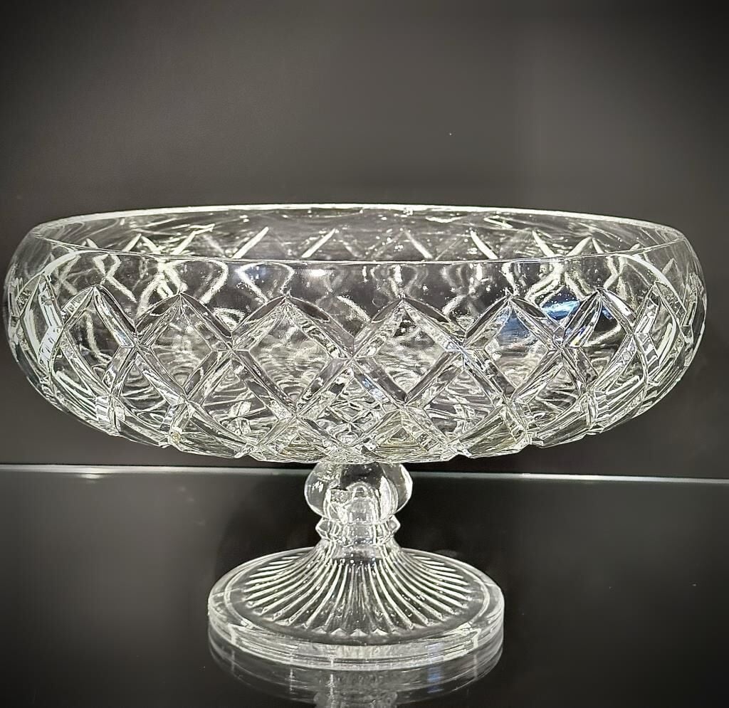 Kare Ayaklı Cam Sunumluk 28X18Cm