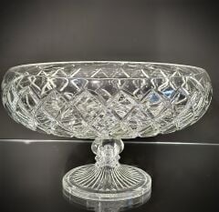 Kare Ayaklı Cam Sunumluk 28X18Cm