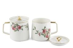 Mikasa Moor Peachy 2li Kapaklı Kupa Seti 420cc