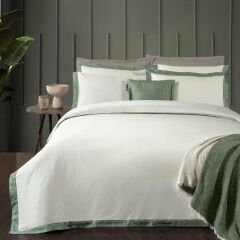 Sarev Layana Saten Nevresim Takımı King Size Yeşil