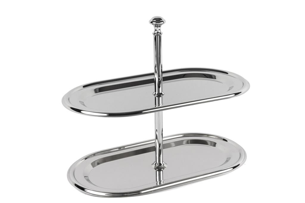Mikasa Moor Rönesans Silver 2 Katlı Sunumluk 28x24cm