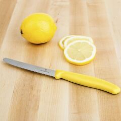 Victorinox Swıssclassıc Domates Bıçağı 11Cm Tırtıklı,Sarı