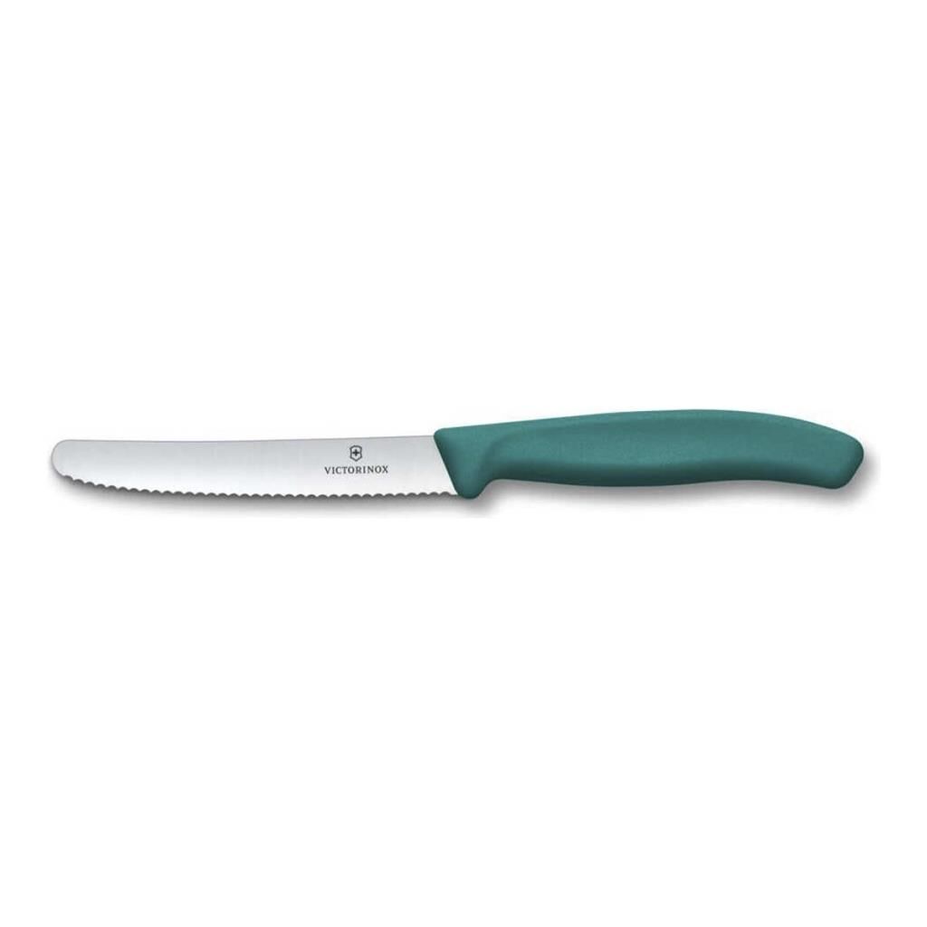 Victorinox Swıss Classıc Domates Bıçağı Tırtıklı 11Cm,Yeşil