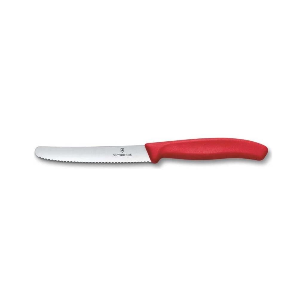 Victorinox Swıss Classıc Domates Bıçağı Tırtıklı11Cm,Kırmızı