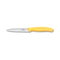 Victorinox Swıss Classıc Soyma Bıçağı 10Cm Turtıklı,Sarı