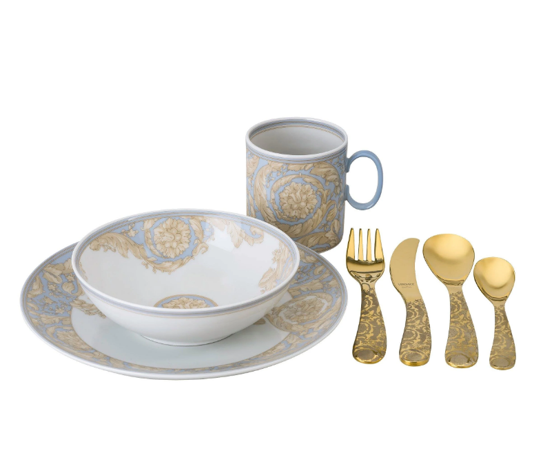 Versace  Barocco Blue 7 Parça Çocuk Seti