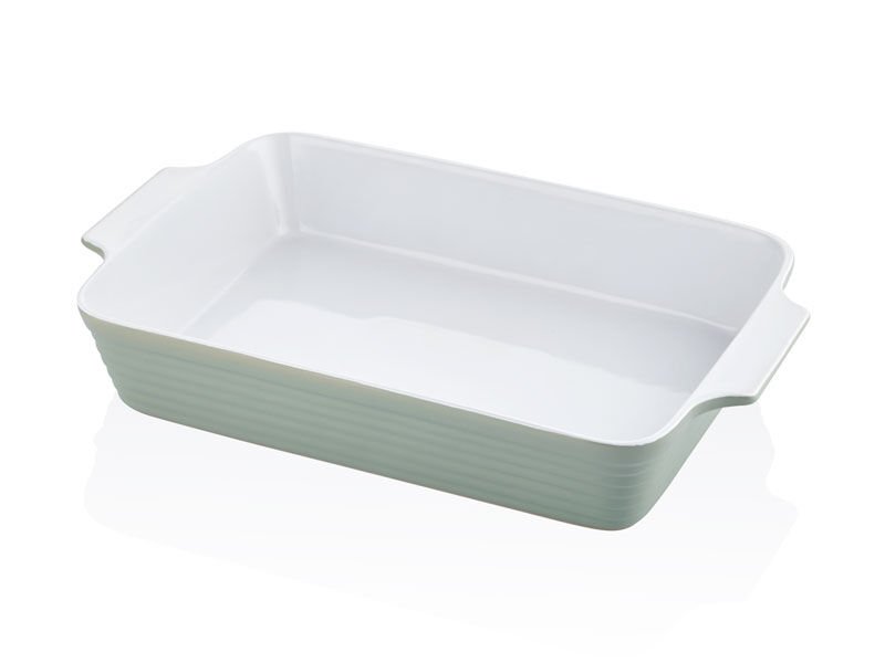 Rossallını Lıfe Brandanı Buyuk Dıkdortgen Yesıl Fırın Kabı 44X26X8 Cm