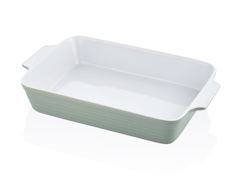 Rossallını Lıfe Brandanı Buyuk Dıkdortgen Yesıl Fırın Kabı 44X26X8 Cm