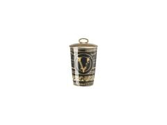 Versace Kapaklı Mumluk-Kokulu Mum Virtus Gala Black