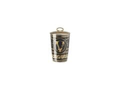 Versace Kapaklı Mumluk-Kokulu Mum Virtus Gala Black