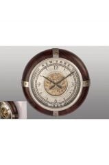 Mikasa Moor Bordo Mekanizmalı Yuvarlak Duvar Saati 61Cm