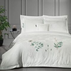 Sarev Leandra Jakarlı Saten Nevresim Takımı Çift Kişilik