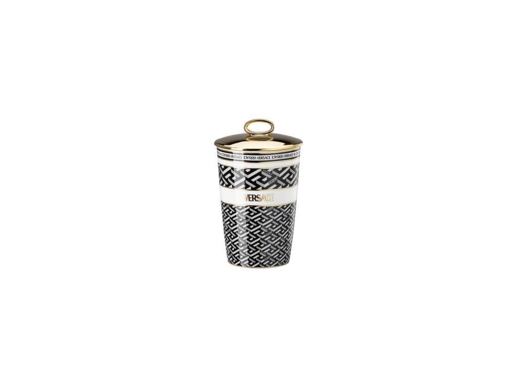 Versace Kapaklı Mumluk-Kokulu Mum Signature Black