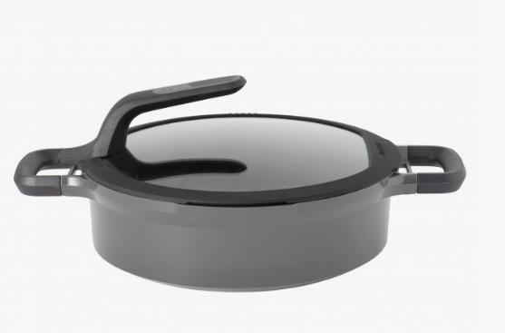 Berghoff Gem Virgo Gri 26Cm Sığ Tencere