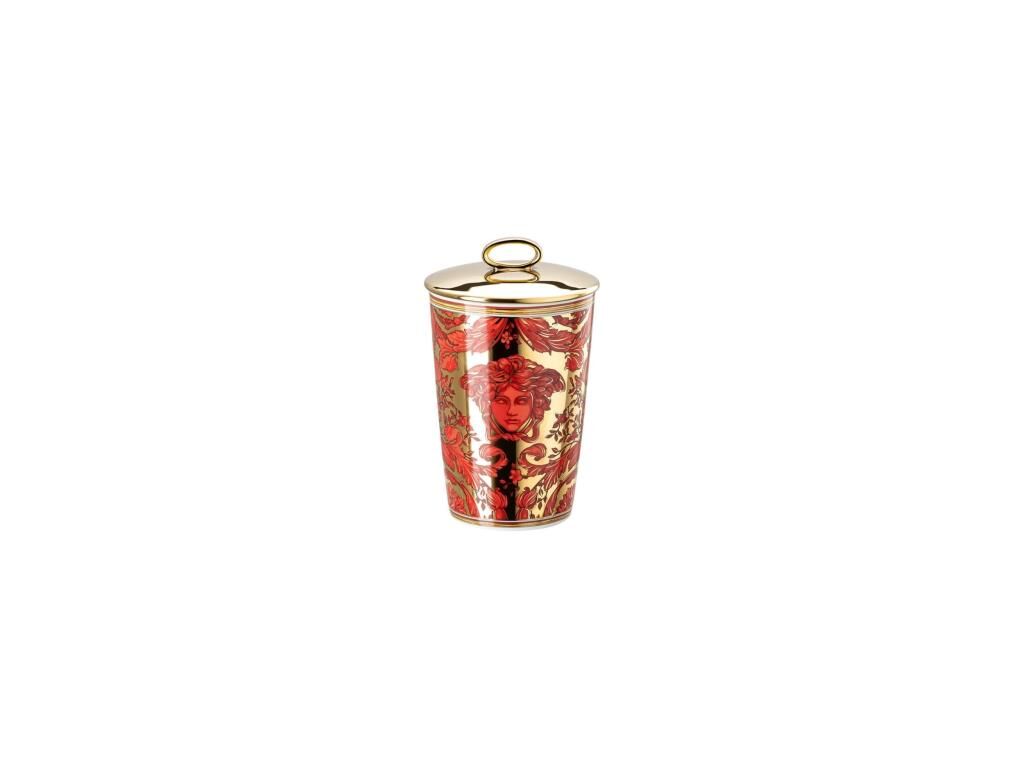 Versace Kapaklı Mumluk-Kokulu Mum Medusa Garland Red