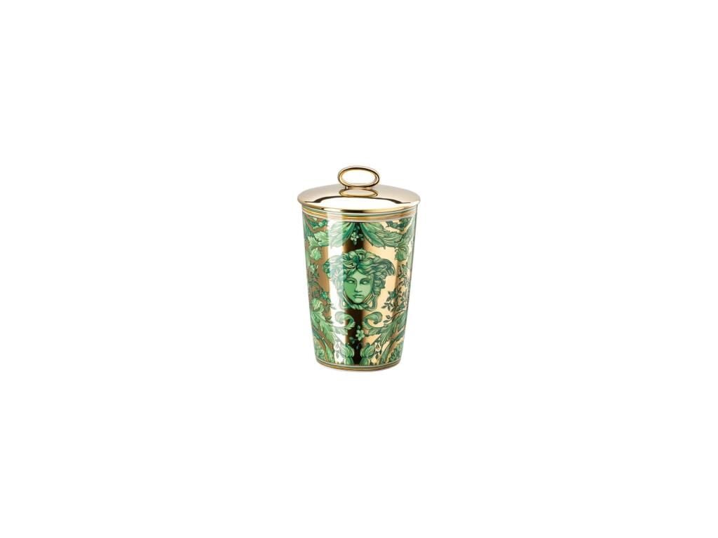 Versace Kapaklı Mumluk-Kokulu Mum Medusa Garland Green