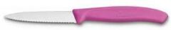 Victorinox 6.7636.L115 SwissClassic 8cm Tırtıklı Soyma Bıçağı pembe