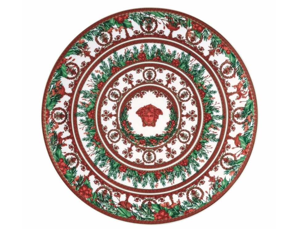 Versace Love Baroque Holiday Christmas Plate